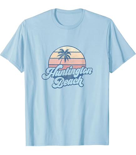Amazon.com: Huntington Beach California CA T Shirt Vintage 70s
